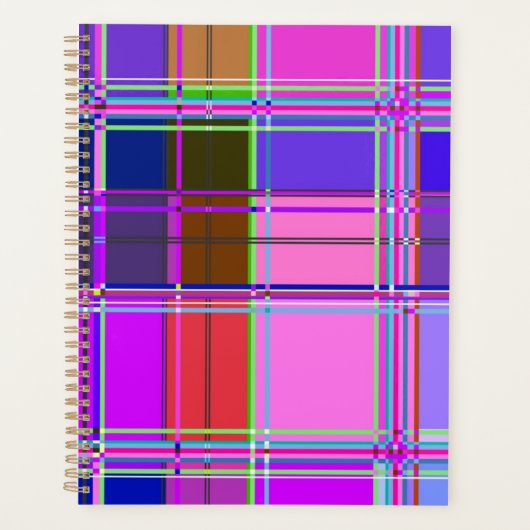 Rosa Schottenstoff-Muster Tuch Madras Planer (Vorderseite)