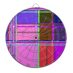 Rosa Schottenstoff-Musterstoff Madras Dartscheibe