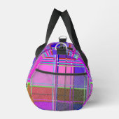 Rosa Schottenstoff-Musterstoff Madras Duffle Bag (Rechts)