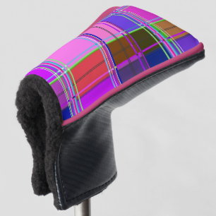 Rosa Schottenstoff-Musterstoff Madras Golf Headcover