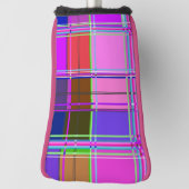 Rosa Schottenstoff-Musterstoff Madras Golf Headcover (Rotieren 90)