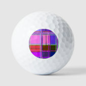 Rosa Schottenstoff-Musterstoff Madras Golfball (Vorderseite)