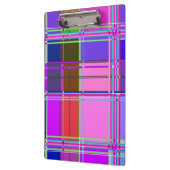 Rosa Schottenstoff-Musterstoff Madras Klemmbrett (Links)