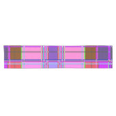 Rosa Schottenstoff-Musterstoff Madras Kurzer Tischläufer (Horizontal)