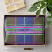 Rosa Schottenstoff-Musterstoff Madras Seidenpapier (Geschenk)