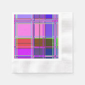 Rosa Schottenstoff-Musterstoff Madras Serviette (Vorderseite)
