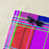 Rosa Schottenstoff-Musterstoff Madras Strandtuch (Beispiel)