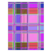 Rosa Schottenstoff-Musterstoff Madras Tischdecke (Vorderseite)