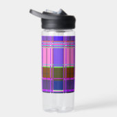 Rosa Schottenstoff-Musterstoff Madras Trinkflasche (Rechts)
