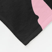 rosa Schotterdecke Fleecedecke (Ecke)