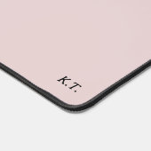 Rosa Schreibmatte mit benutzerdefinierten Monogram Schreibtischunterlage (Ecke)