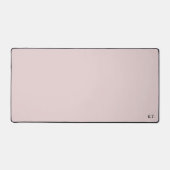 Rosa Schreibmatte mit benutzerdefinierten Monogram Schreibtischunterlage (Vorderseite)