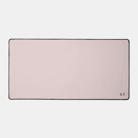 Rosa Schreibmatte mit benutzerdefinierten Monogram Schreibtischunterlage (Vorderseite)