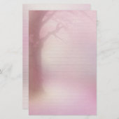 rosa Schreibpapier Briefpapier (Vorne/Hinten)