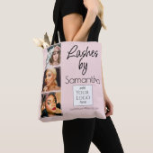 Rosa Schrift-Logo 3 Foto-Wimpern-Tech-Geschäft Tasche (Von Nahem)