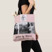 Rosa Schrifttype-Logo-Foto-Wimpernstudio Tasche (Von Nahem)