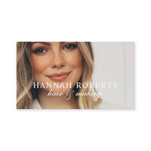 Rosa Schriftzug Social QR Code Foto Haar Make-up