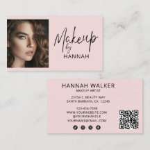 Rosa Schriftzug Soziale Icon QR-Code Foto Make-up