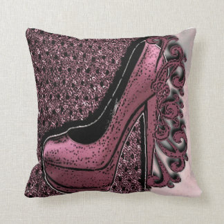Rosa Schuh-Kissen Kissen