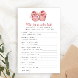 Rosa Schuhe Kinderdusche, die Daddy am besten kenn