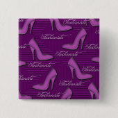 Rosa Schuhe-Mode-Button Button (Vorderseite)