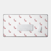 Rosa Schuhe weiß glamourös Schreibtischunterlage (Tastatur & Maus)