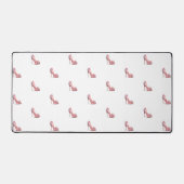 Rosa Schuhe weiß glamourös Schreibtischunterlage (Vorderseite)