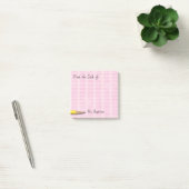 Rosa Schulradiergummis addieren Namens3x3 Post-it Klebezettel (Büro)