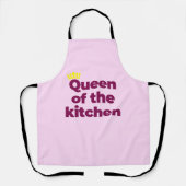 Rosa Schürze für Frauen - niedliche Schürze (Vorderseite)