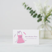 Rosa Schürze-Koch, der Catering-Geschäfts-Karten Visitenkarte (Stehend Vorderseite)