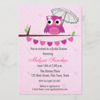 Rosa Schüssel, Regenschirm, Bridal-Dusche Einladun Einladung