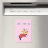 Rosa Schütze, Tierkreiszeichen, Sternzeichen Magnet (In Situ (Geschirrspüler))