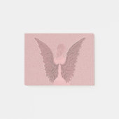 Rosa Schutzengel Post-it Klebezettel (Vorderseite)