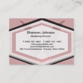 Rosa Schutzengel Visitenkarte (Rückseite)