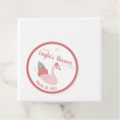 Rosa Schwan Von meiner Dusche zu deinem Geschenkta Geschenkanhänger (Beispiel)