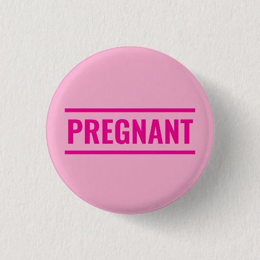 Rosa schwanger button (Vorderseite)