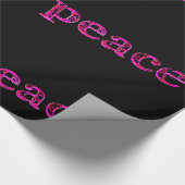 Rosa schwarz geschenkpapier (Ecke)