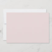 Rosa Schwarz Gold Herzen Hochzeit Termin Save The Date (Rückseite)