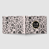 Rosa | Schwarz | Goldhochzeit Gästebuch (Voll)