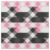 rosa schwarz grau weiß geometrisch stoff (Muster)