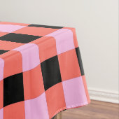 Rosa-schwarz kariertes Gingham-Muster Tischdecke (Beispiel)