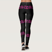 Rosa schwarz leggings (Rückseite)