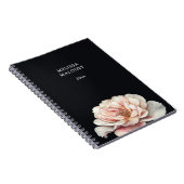 Rosa Schwarz mit Blush-Rosa-Anstrich Notizblock (Rechte Seite)