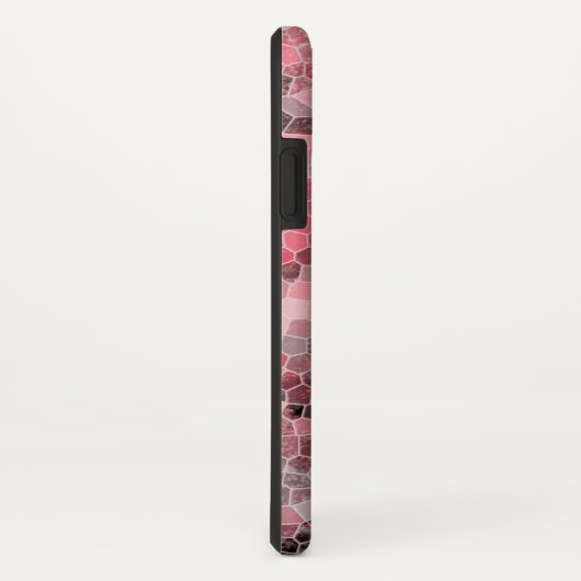 Rosa Schwarz, Mosaikfliesen Case-Mate iPhone Hülle (Hinten/Rechts)
