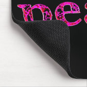 Rosa schwarz mousepad (Ecke)