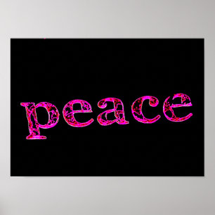 Rosa schwarz poster