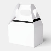 Rosa-Schwarz-Ribbon-Hochzeit Geschenkschachtel (Rückseite)