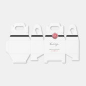 Rosa-Schwarz-Ribbon-Hochzeit Geschenkschachtel (Ungefaltet)