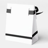 Rosa-Schwarz-Ribbon-Hochzeit Geschenkschachtel (Rückseite)