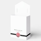 Rosa-Schwarz-Ribbon-Hochzeit Geschenkschachtel (Geöffnet)